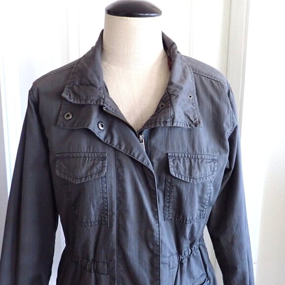 Toad & Co Organic Cotton Wool Ghostwriter Utility Jacket in Slate Gray Size S - Picture 5 of 11